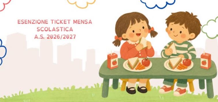 Immagine di MENSA SCOLASTICA A.S. 2026/27 - ACCESSO ALLE IPOTESI DI GRATUITA'